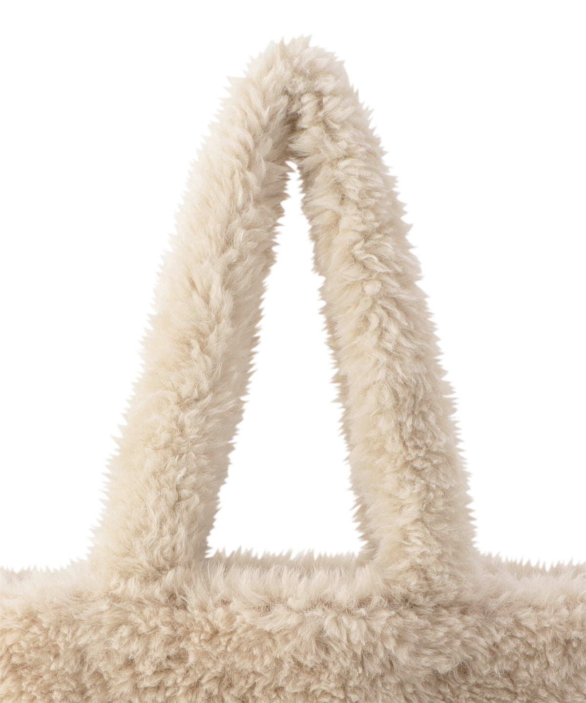 White fur tote discount bag