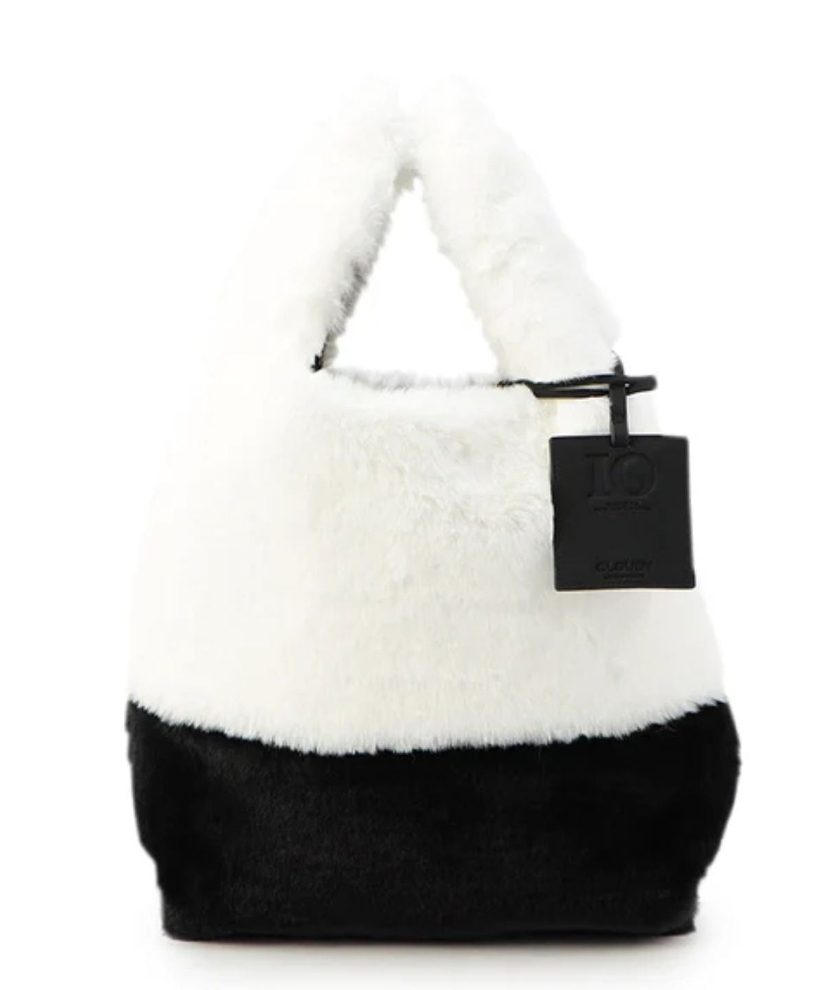 Eco Fur Convenience Bag(Medium) WHITE×BLACK