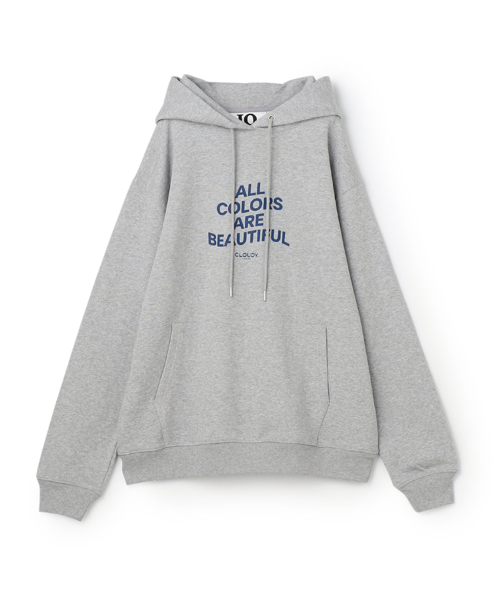 スウェットパーカー ALL COLORS ARE BEAUTIFUL グレー