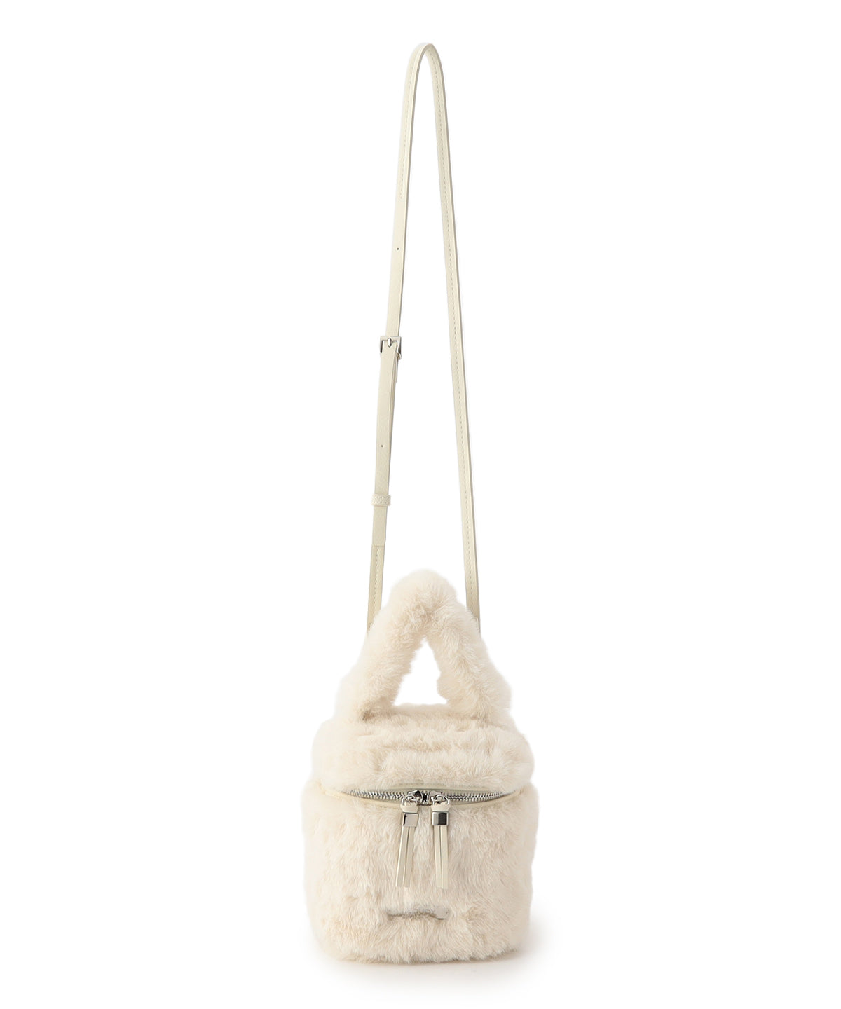 Eco Fur Vanity Bag WHITE