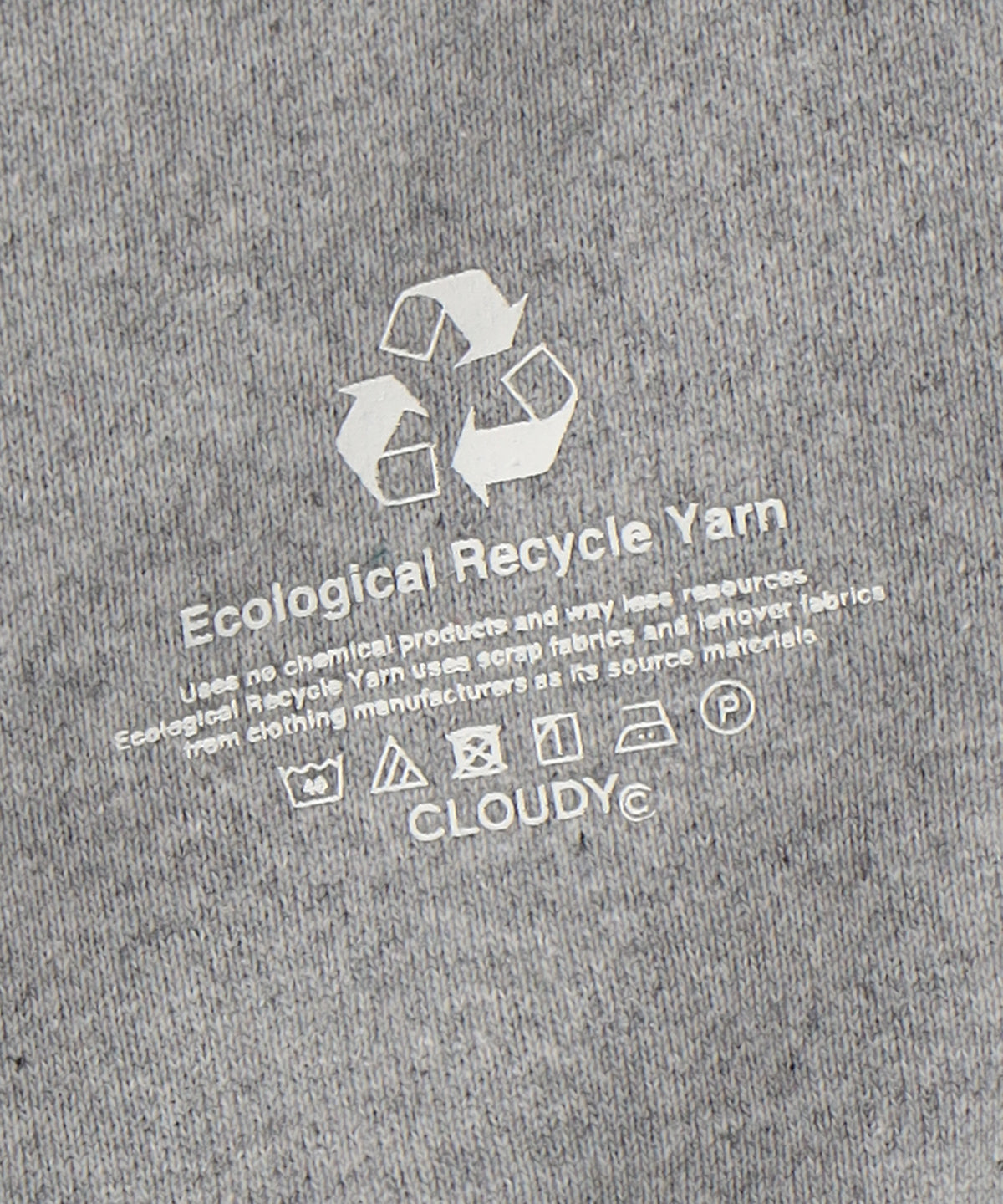 Recycle Sweat Cardigan Textile C GRAY