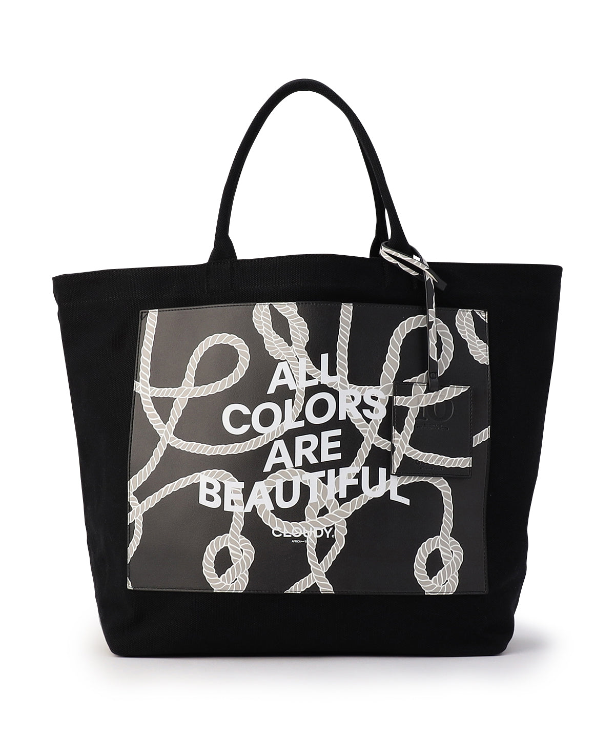 Canvas Tote (Large) ROPE(BLACK)