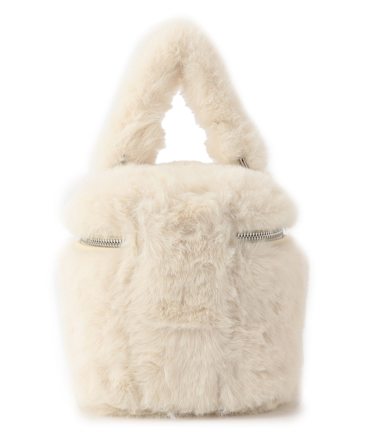 Eco Fur Vanity Bag WHITE