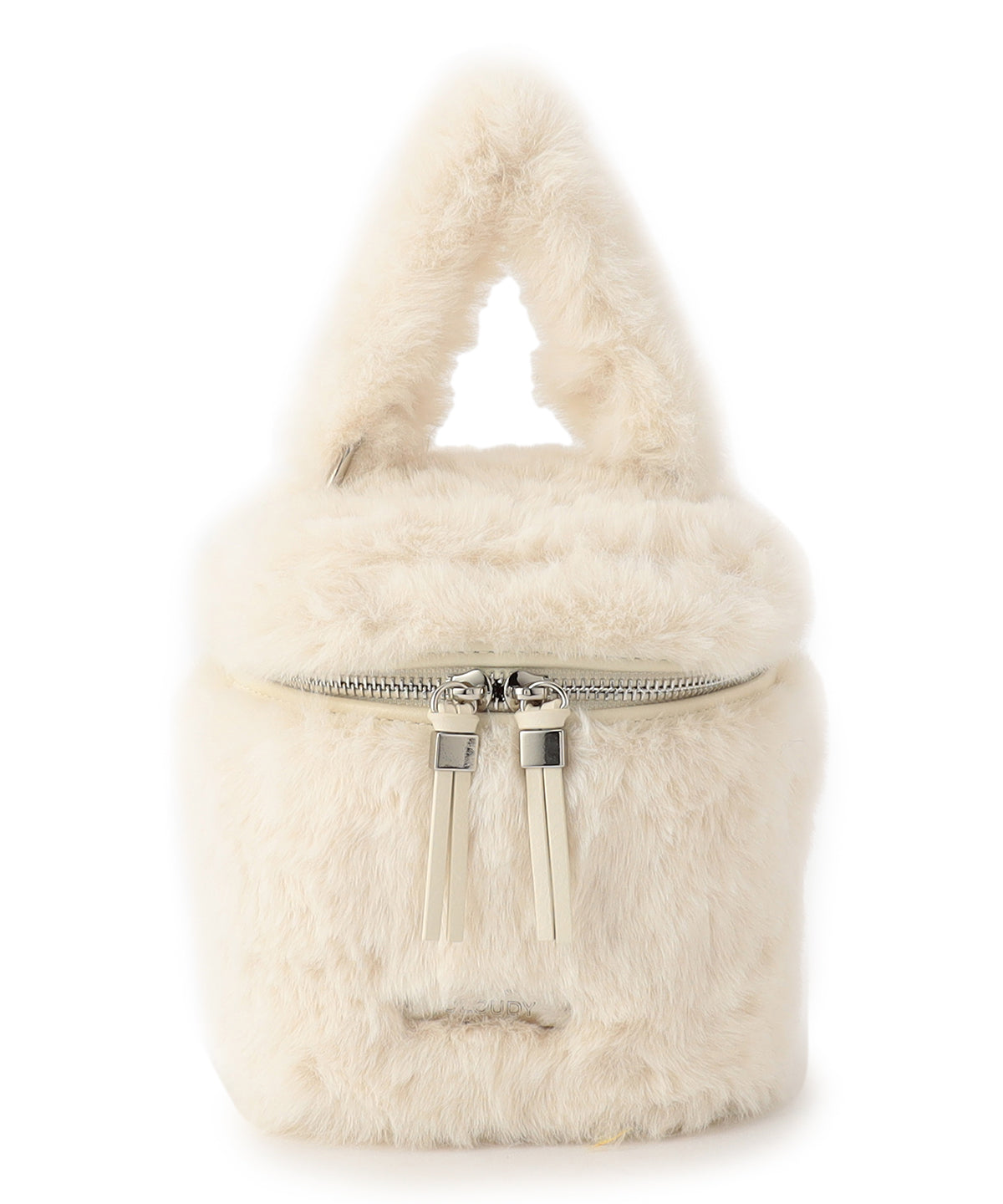 Eco Fur Vanity Bag WHITE