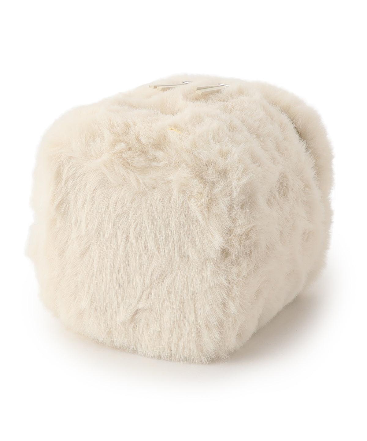 Eco Fur Vanity Bag WHITE