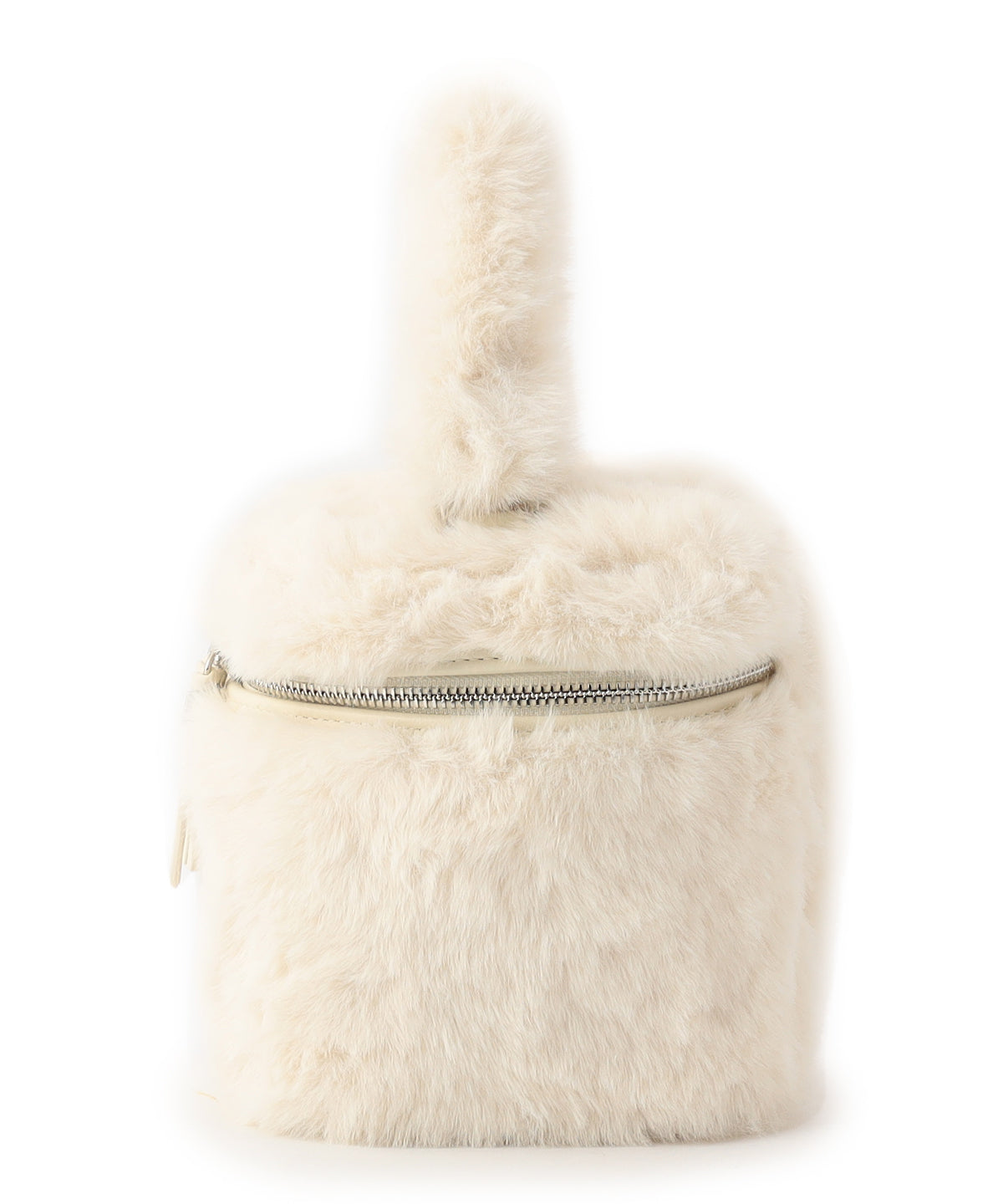 Eco Fur Vanity Bag WHITE