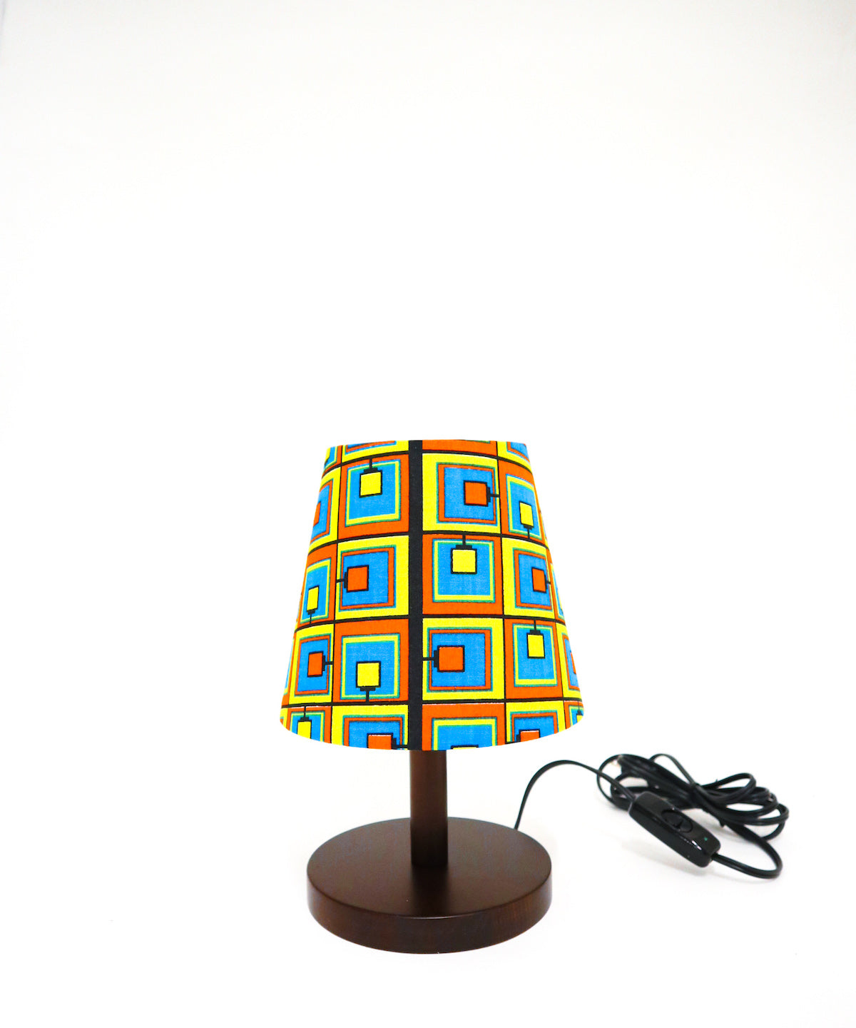 【予約：9月中旬〜下旬発送予定】African textile lamp 106-2