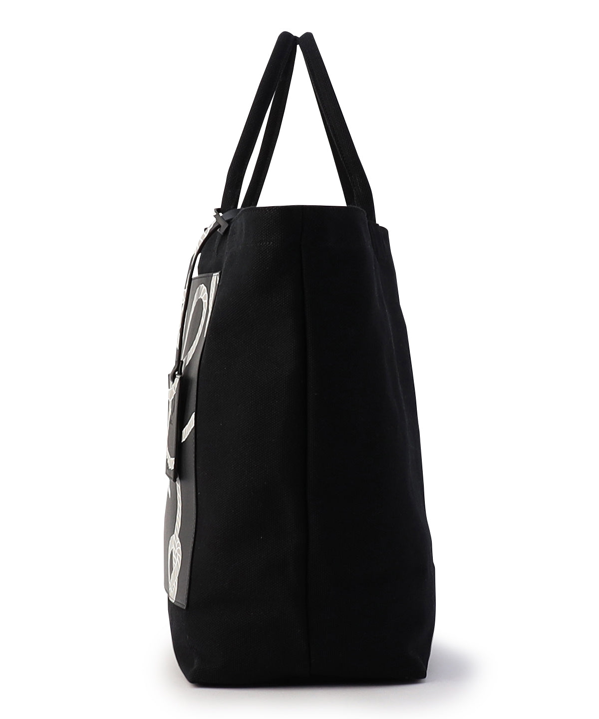 Canvas Tote (Large) ROPE(BLACK)