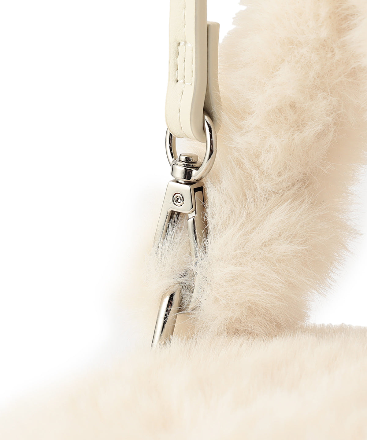 Eco Fur Vanity Bag WHITE