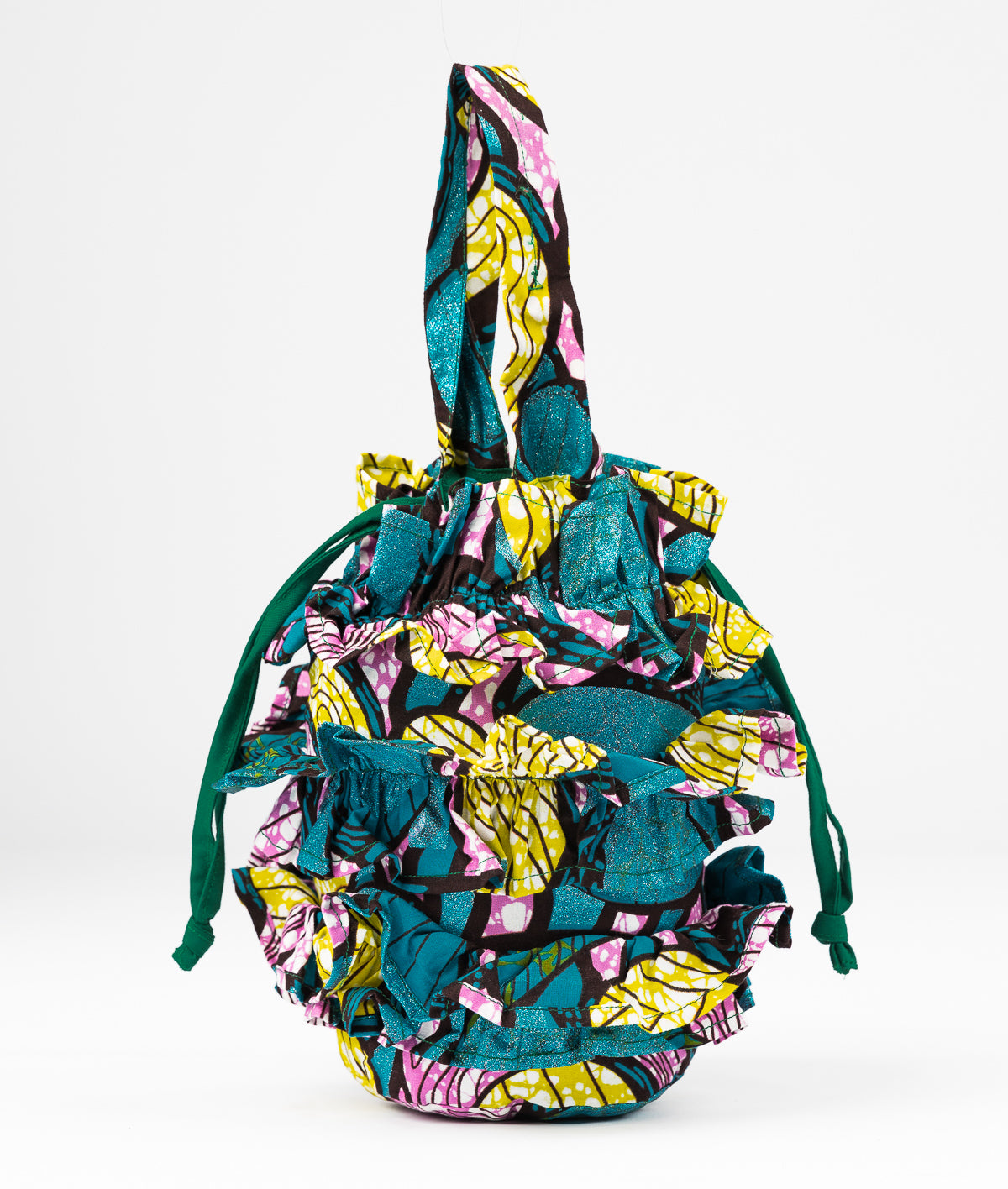 Frills Tube Drawstring Bag 046