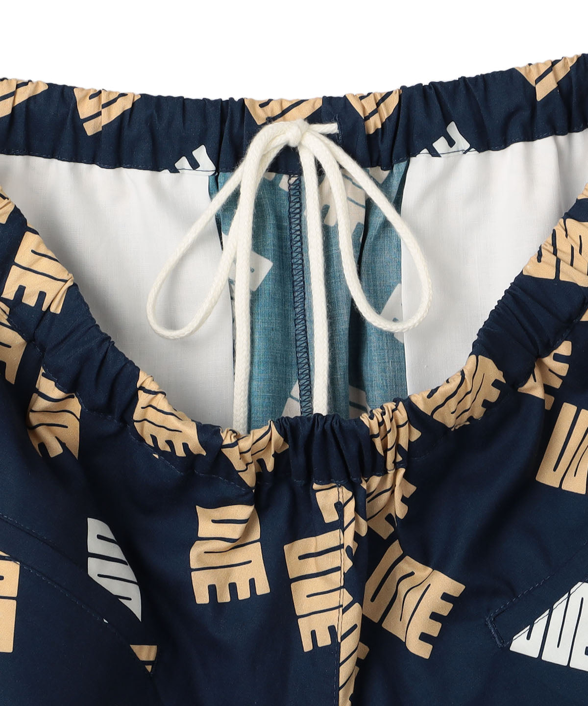 African Textile Shorts NAVY