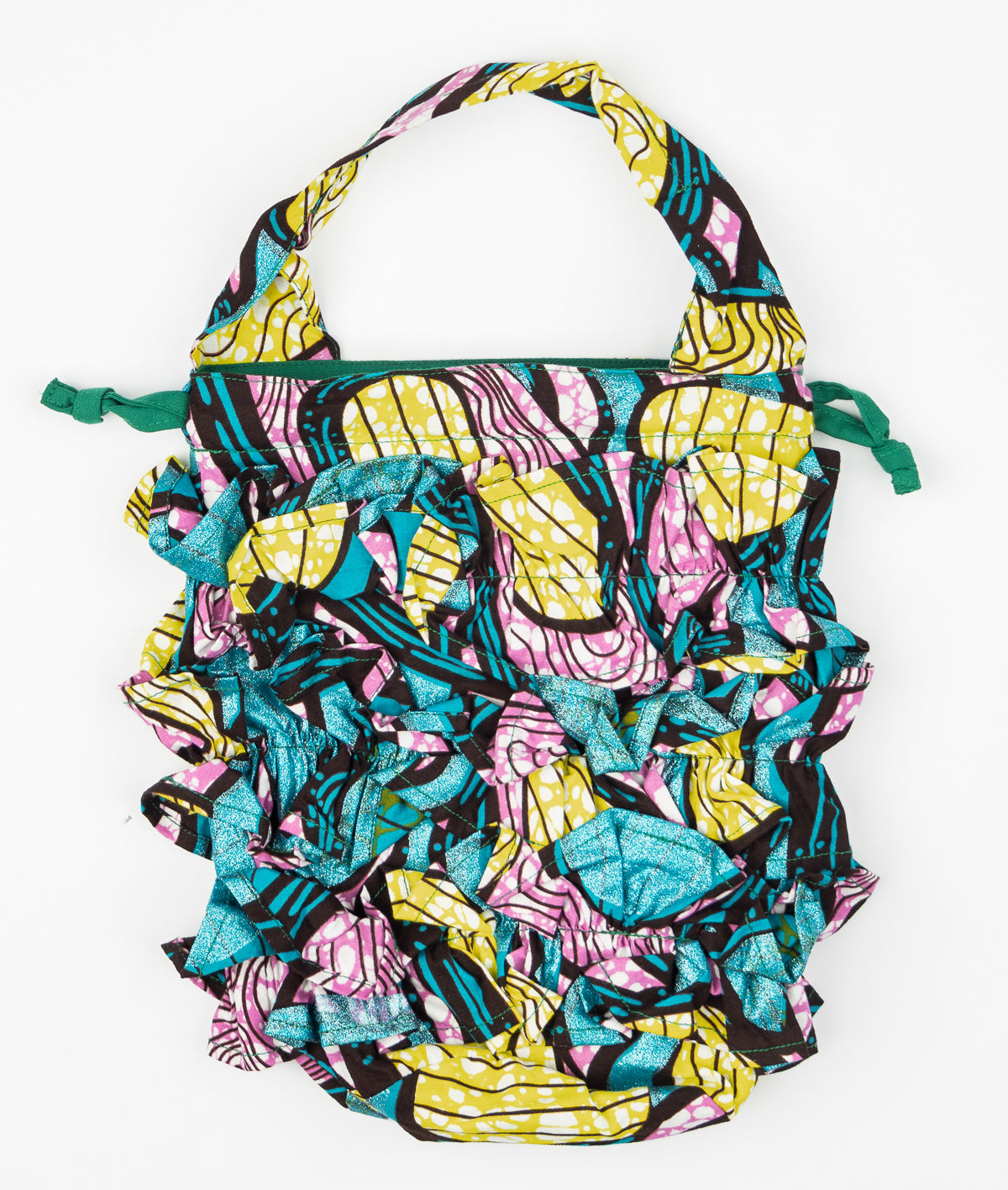 Frills Tube Drawstring Bag 046