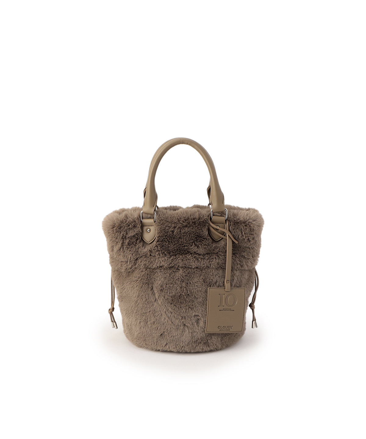 Eco Fur Shoulder Bag GREIGE