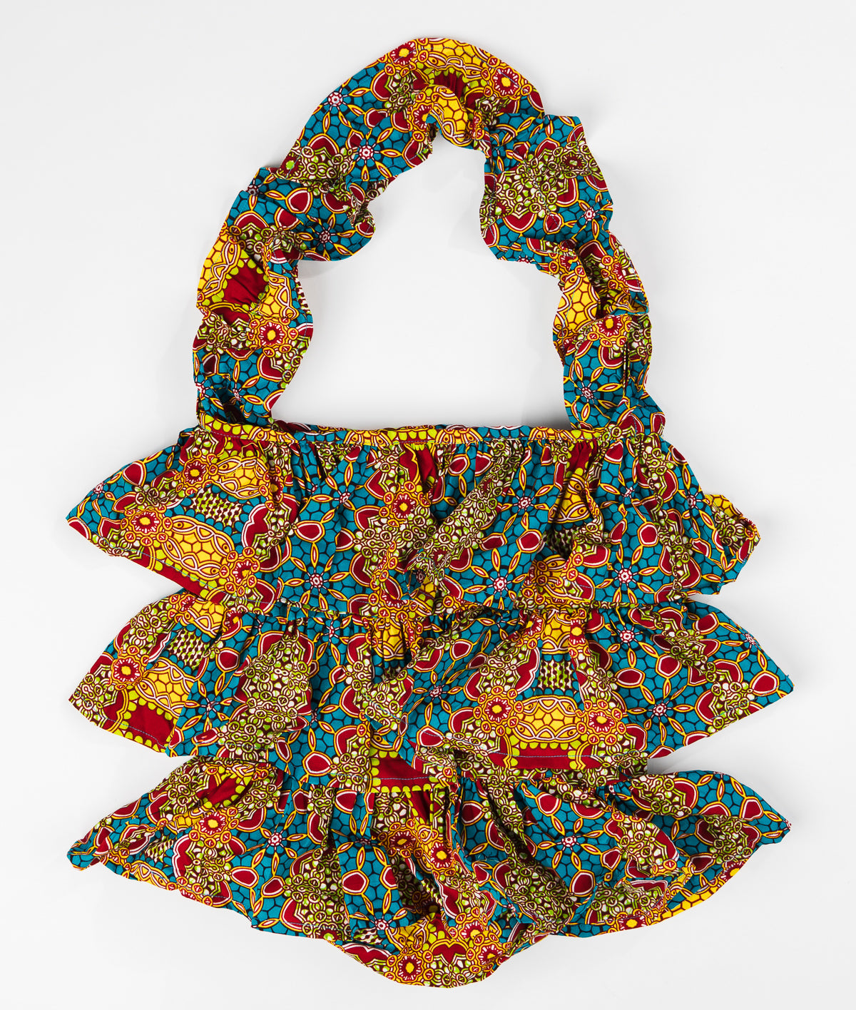 Kitenge Frill Shoulder Bag 058