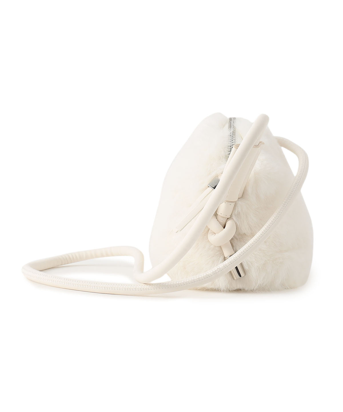 Eco Fur mini Shoulder Bag WHITE