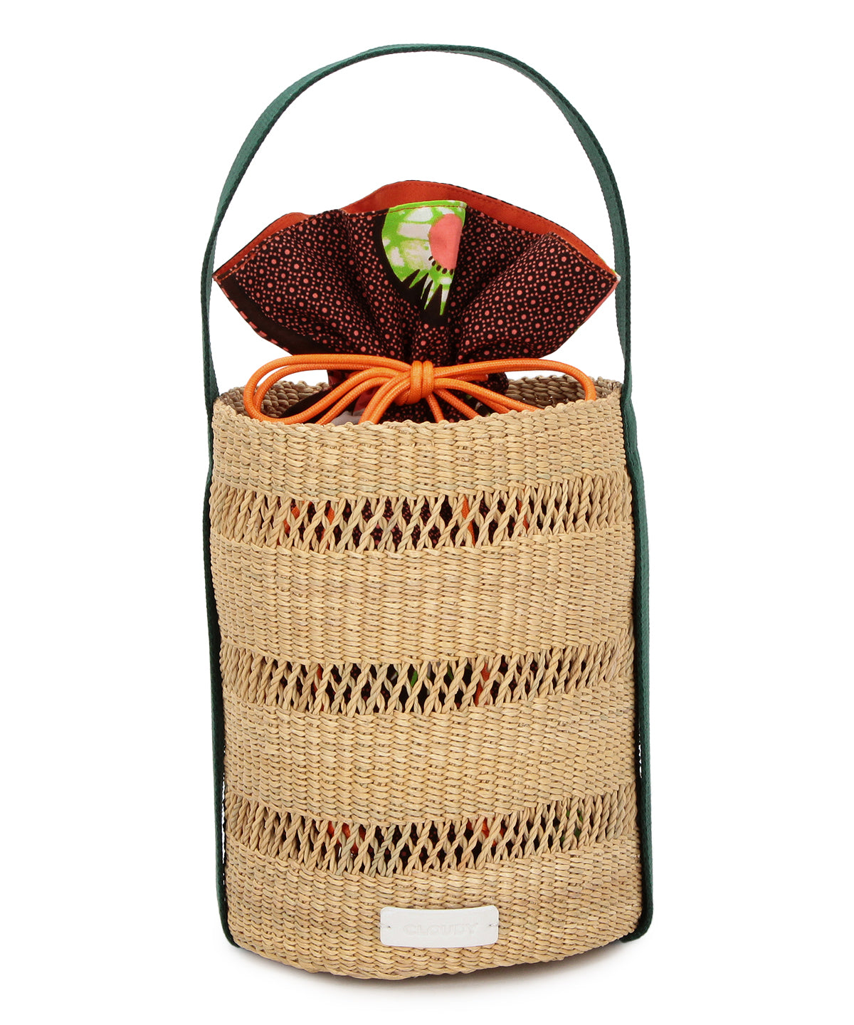 Mesh Tube Basket GREEN