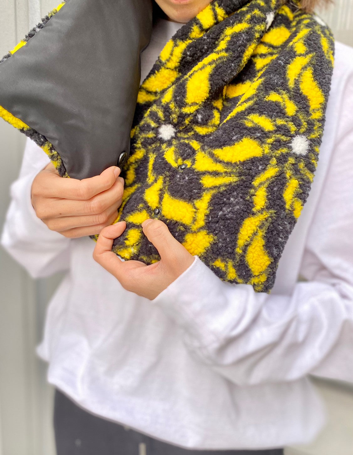 Recycled Reversible SNOOD YELLOW