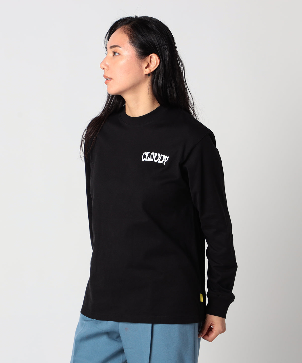 Long Sleeve T-Shirts CLOUDY FARM BLACK