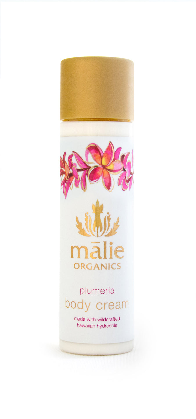 Malie Organics Travel Diffuser/Body Cream CLOUDY Drawstring Plumeria Limited Set