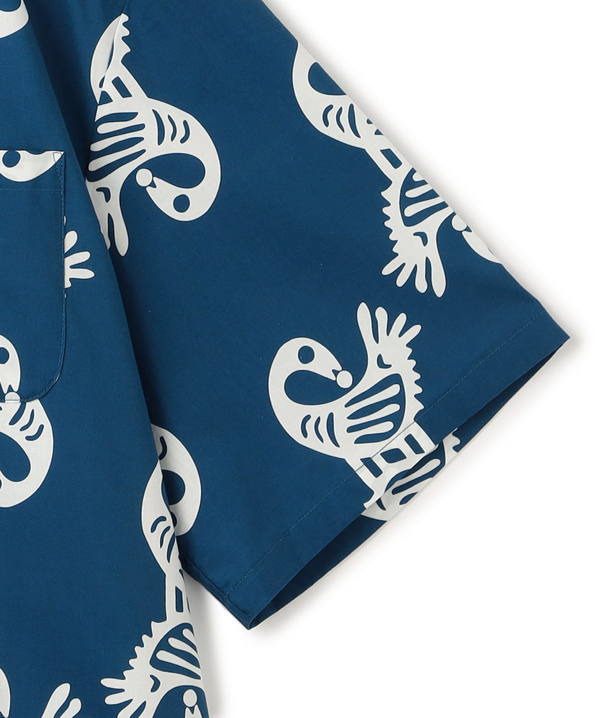 African Textile Shirt BLUE