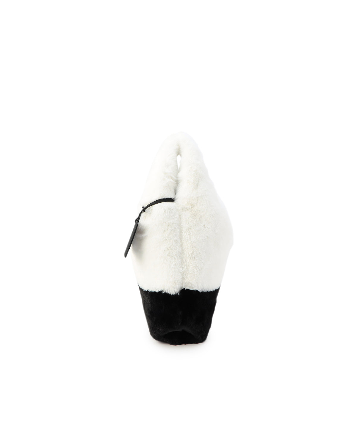 Eco Fur Convenience Bag(Medium) WHITE×BLACK