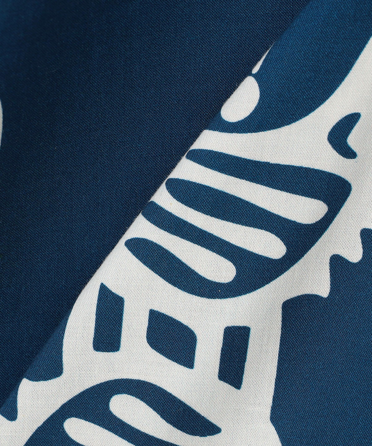 African Textile Shirt BLUE