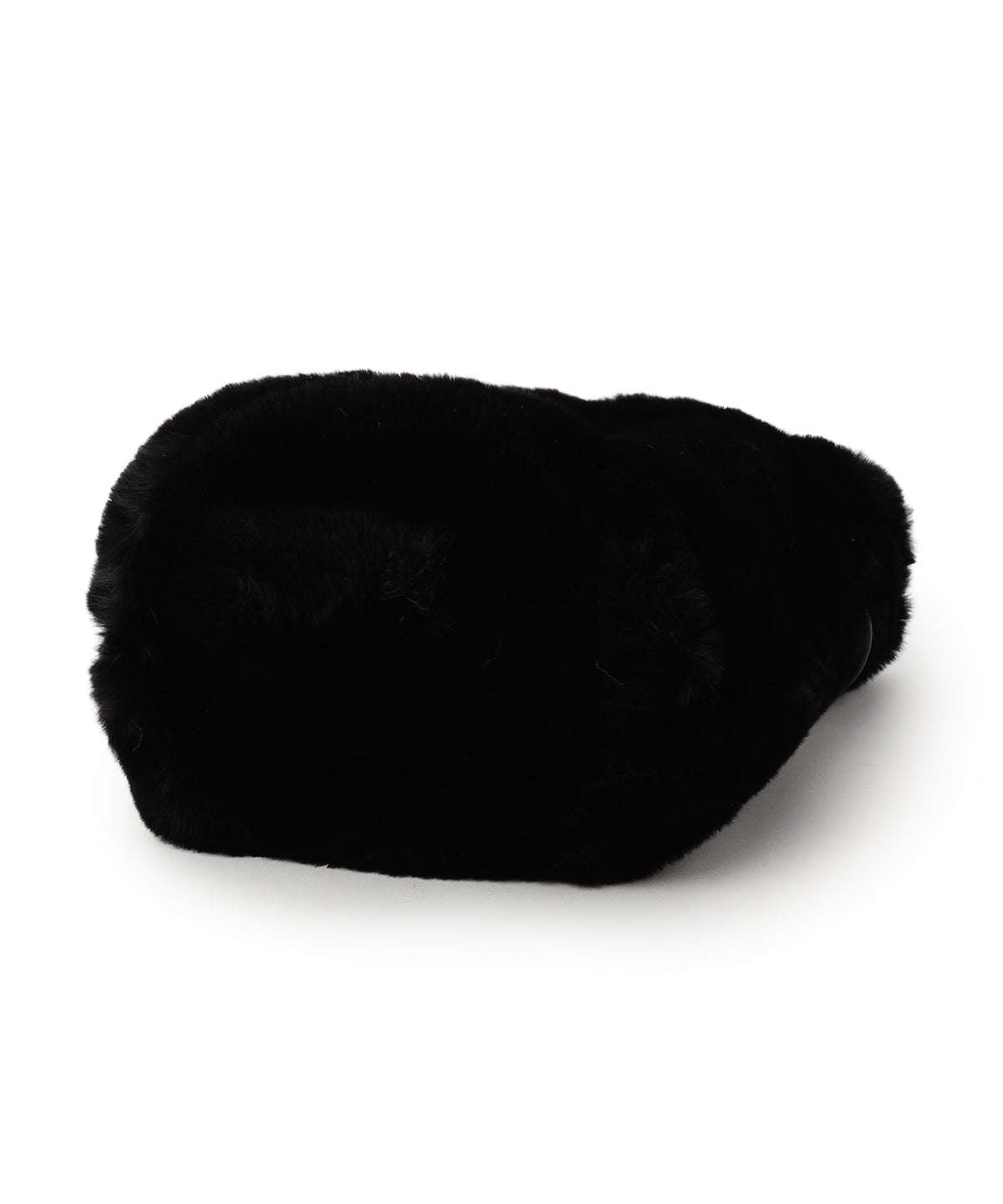 【予約：11月中旬〜下旬発送予定】Eco Fur Drawstring Shoulder Bag BLACK