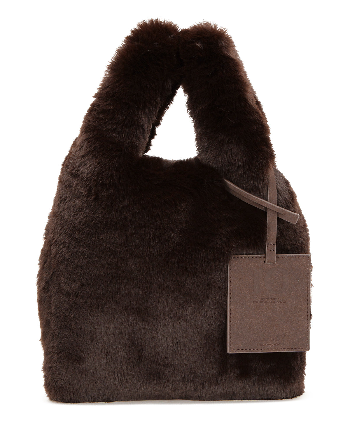 Eco Fur Convenience Bag (Small) BROWN