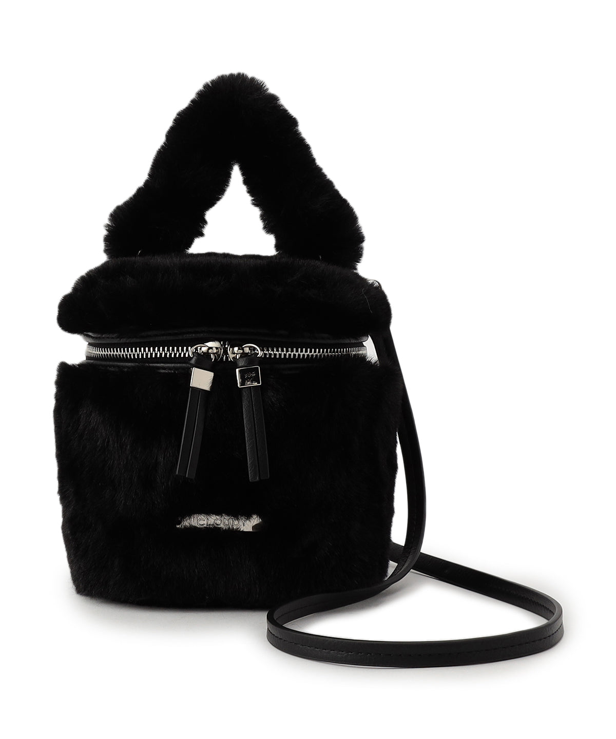 Eco Fur Vanity Bag BLACK