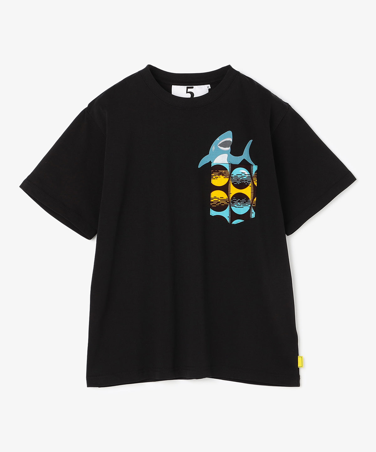 ポケットＴシャツ Shark BLACK