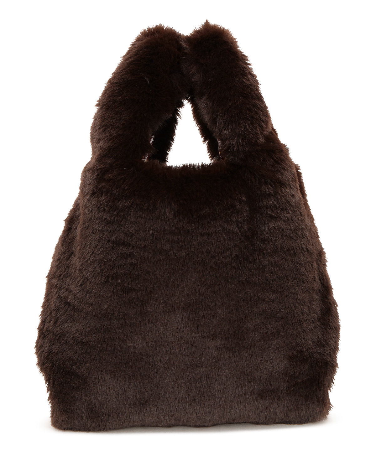 Eco Fur Convenience Bag (Small) BROWN