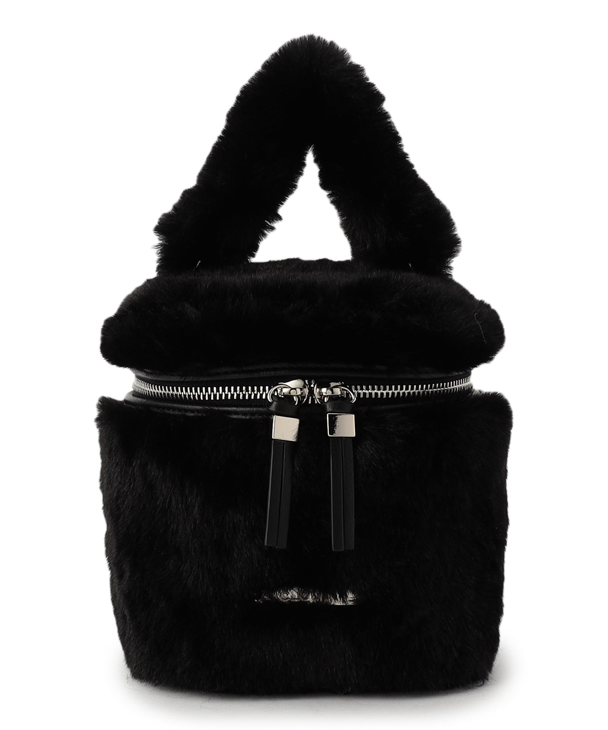 Eco Fur Vanity Bag BLACK