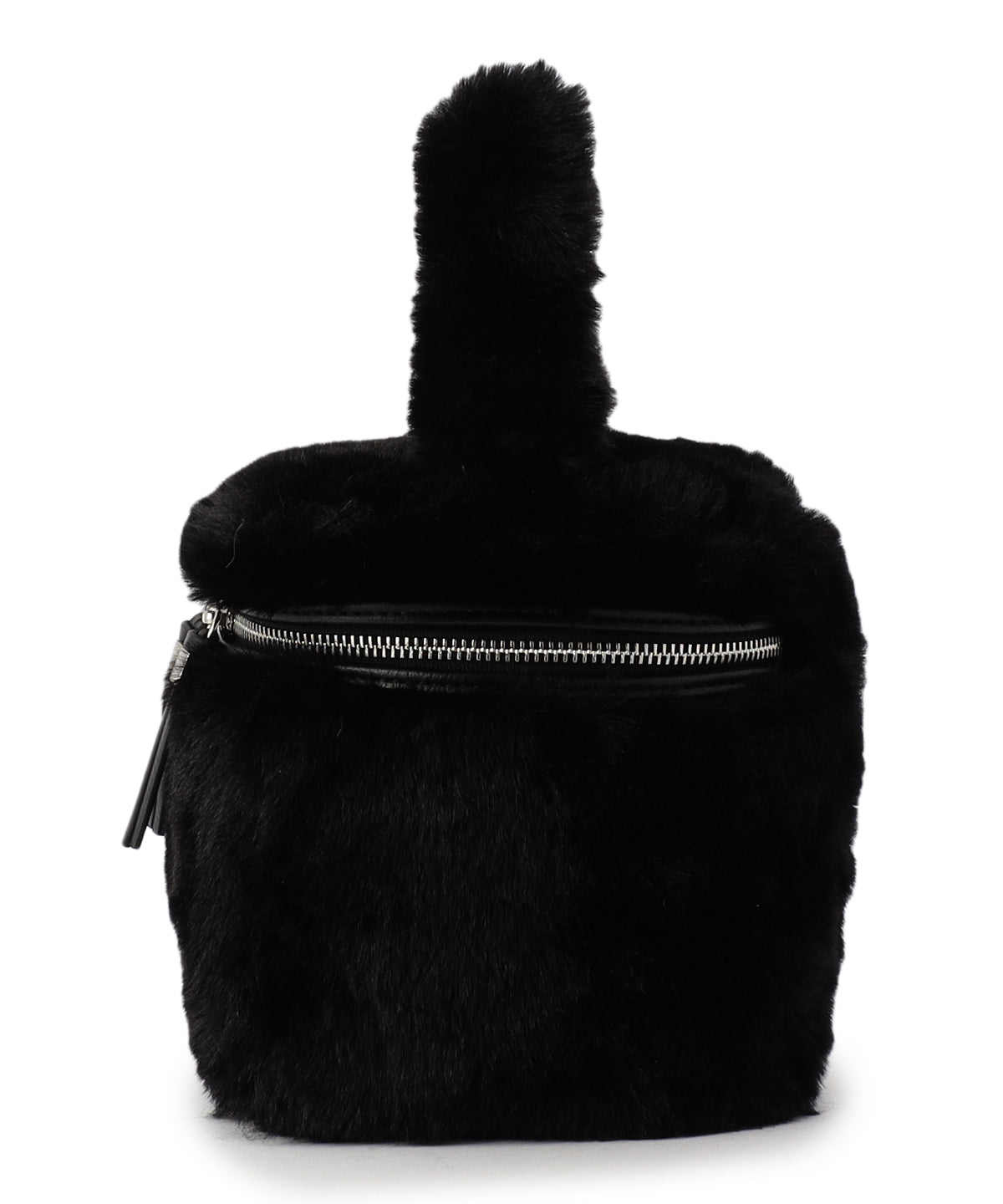 Eco Fur Vanity Bag BLACK