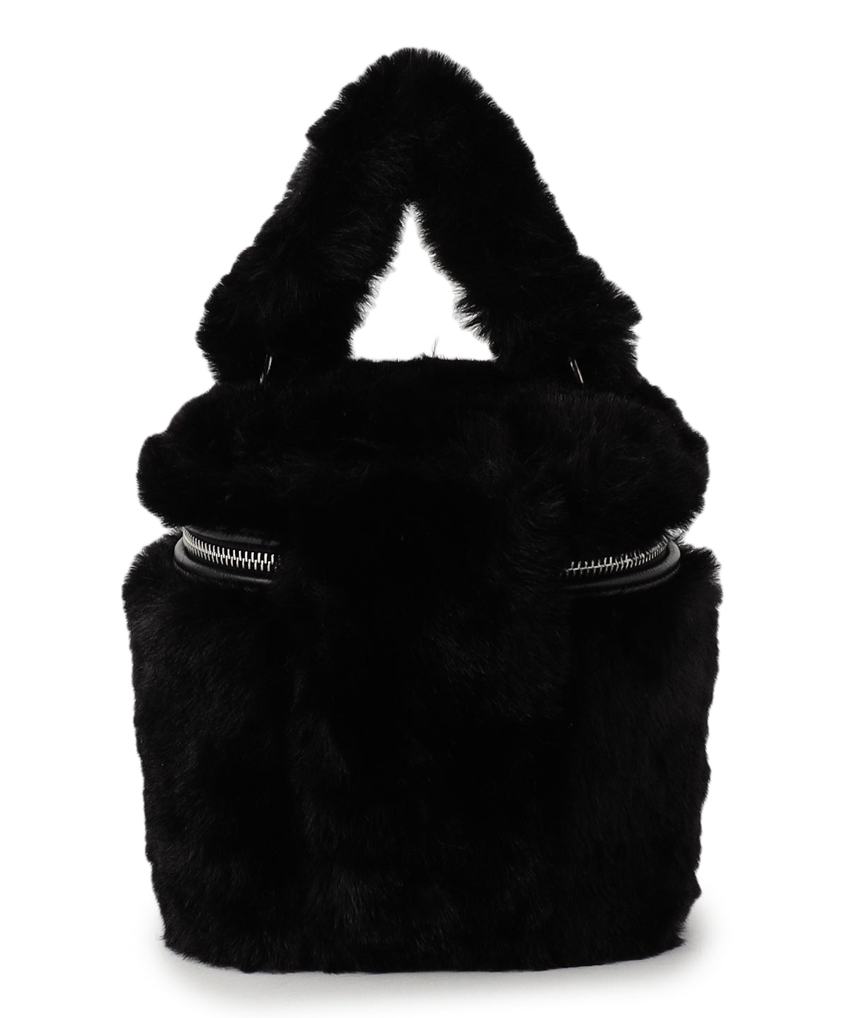 Eco Fur Vanity Bag BLACK