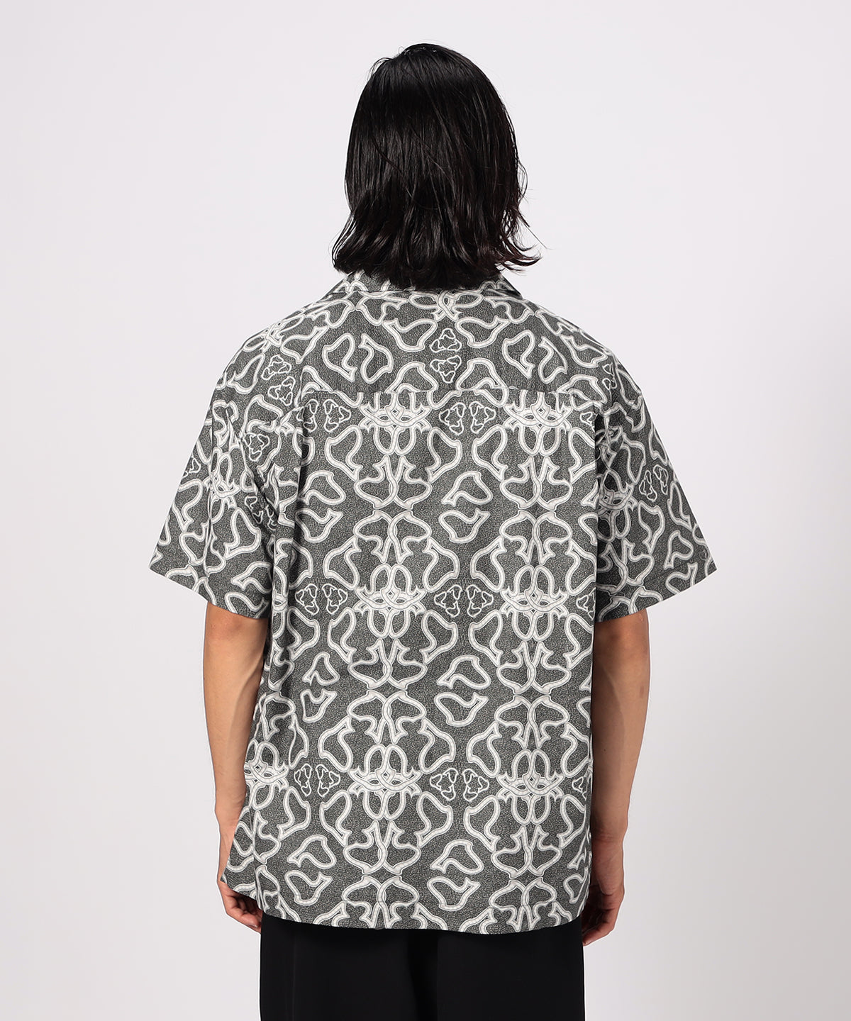 African Textile Shirt BLACK