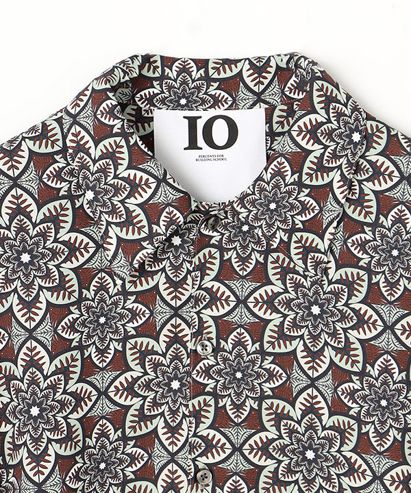 Recycled African Textile Shirt BROWN
