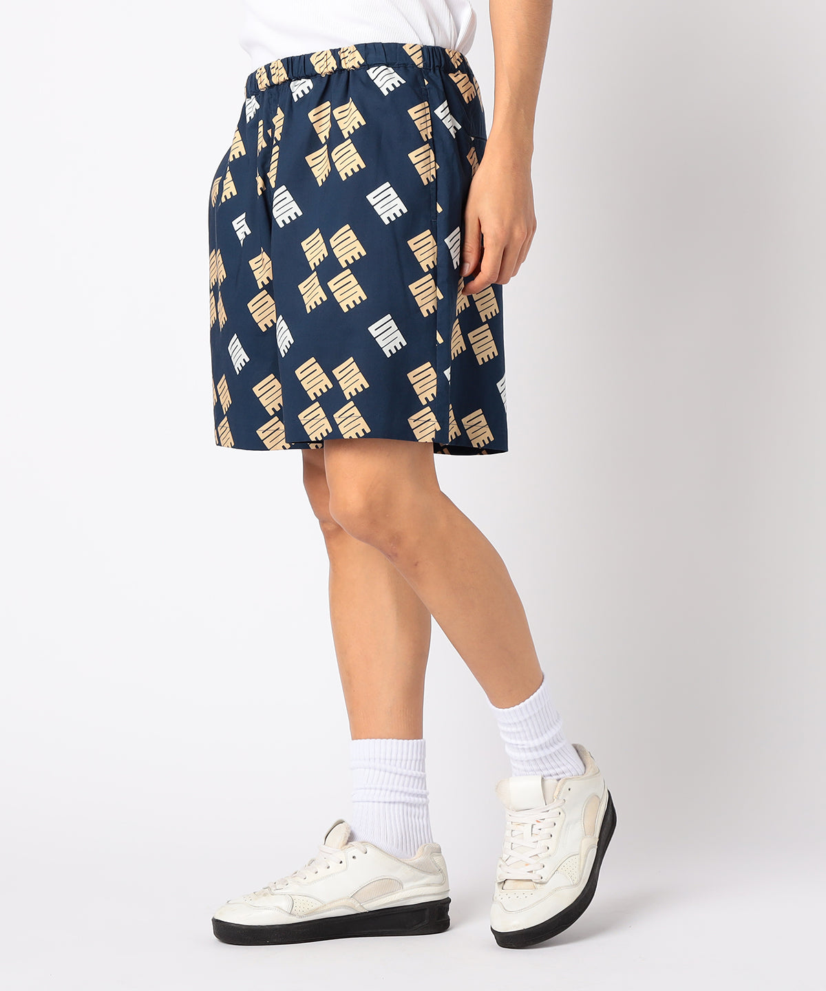 African Textile Shorts NAVY