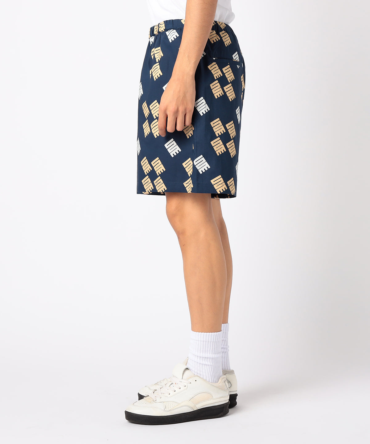 African Textile Shorts NAVY