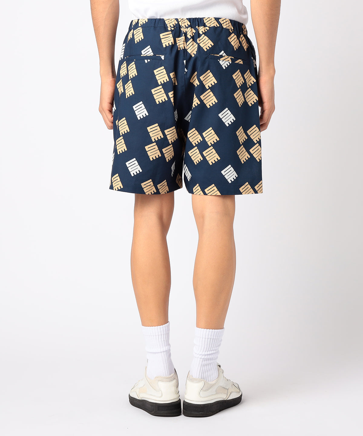 African Textile Shorts NAVY