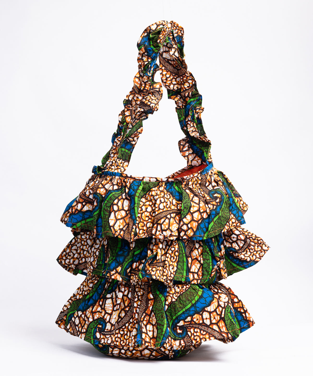 Kitenge Frill Shoulder Bag 069