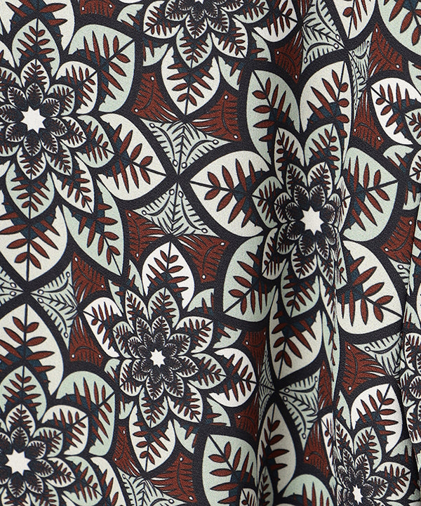 Recycled African Textile Shirt BROWN