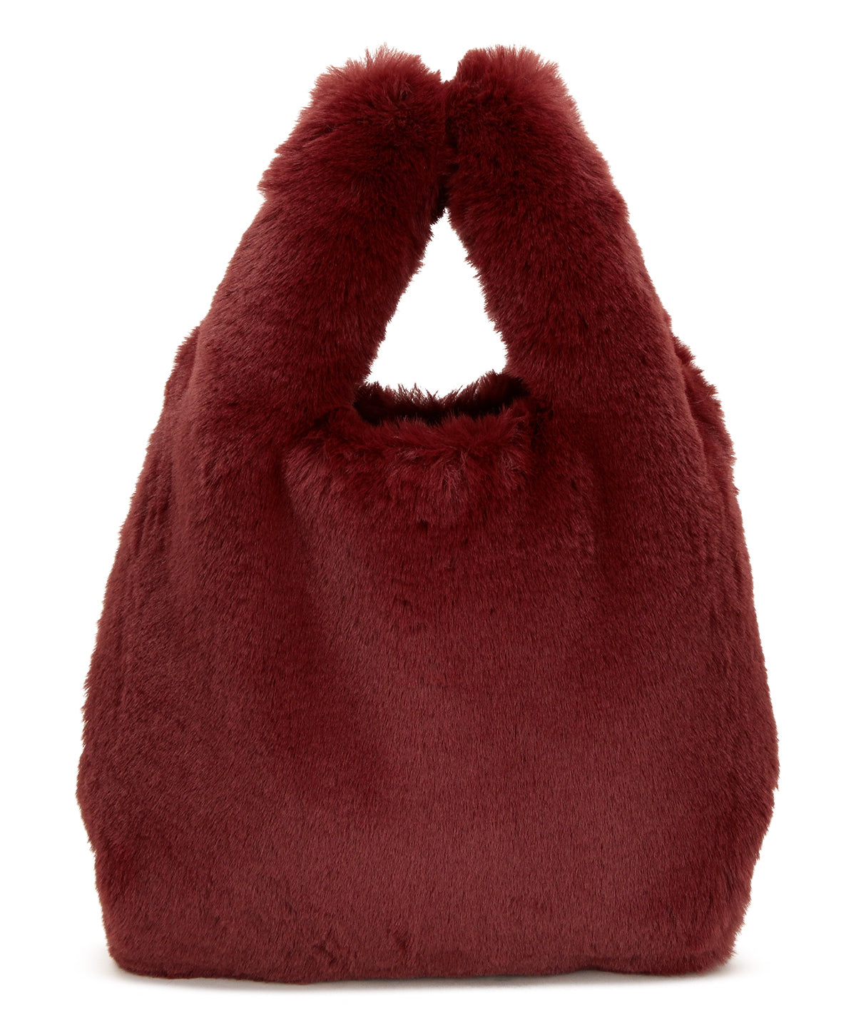 Eco Fur Convenience Bag (Small) BURGUNDY