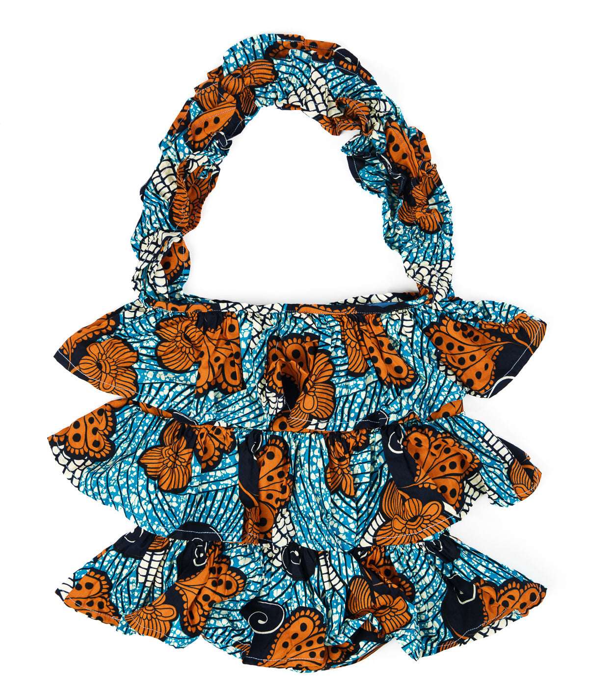 Kitenge Frill Shoulder Bag 052