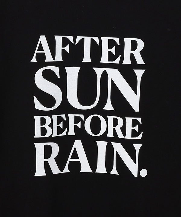 Lunch T-shirt AFTER SUN BEFORE RAIN BLACK