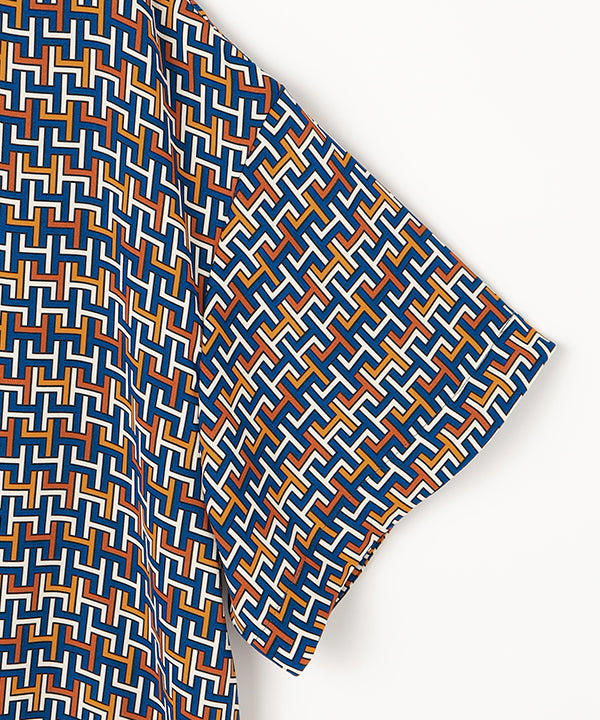 Recycled African Textile Shirt ORANGE