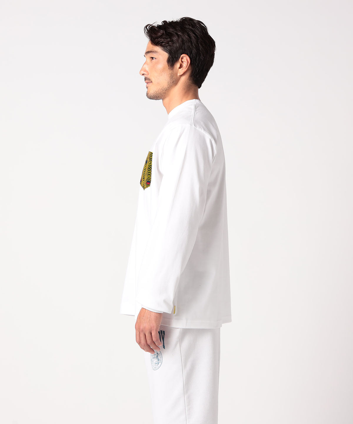 Long Sleeve Pocket T-SHIRTS 004 WHITE