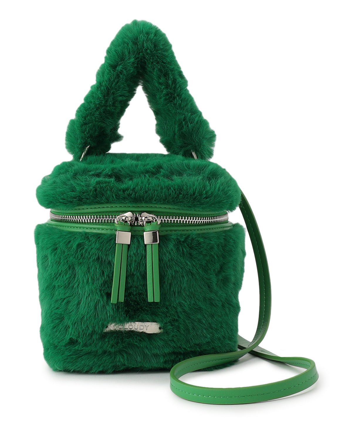 Eco Fur Vanity Bag GREEN