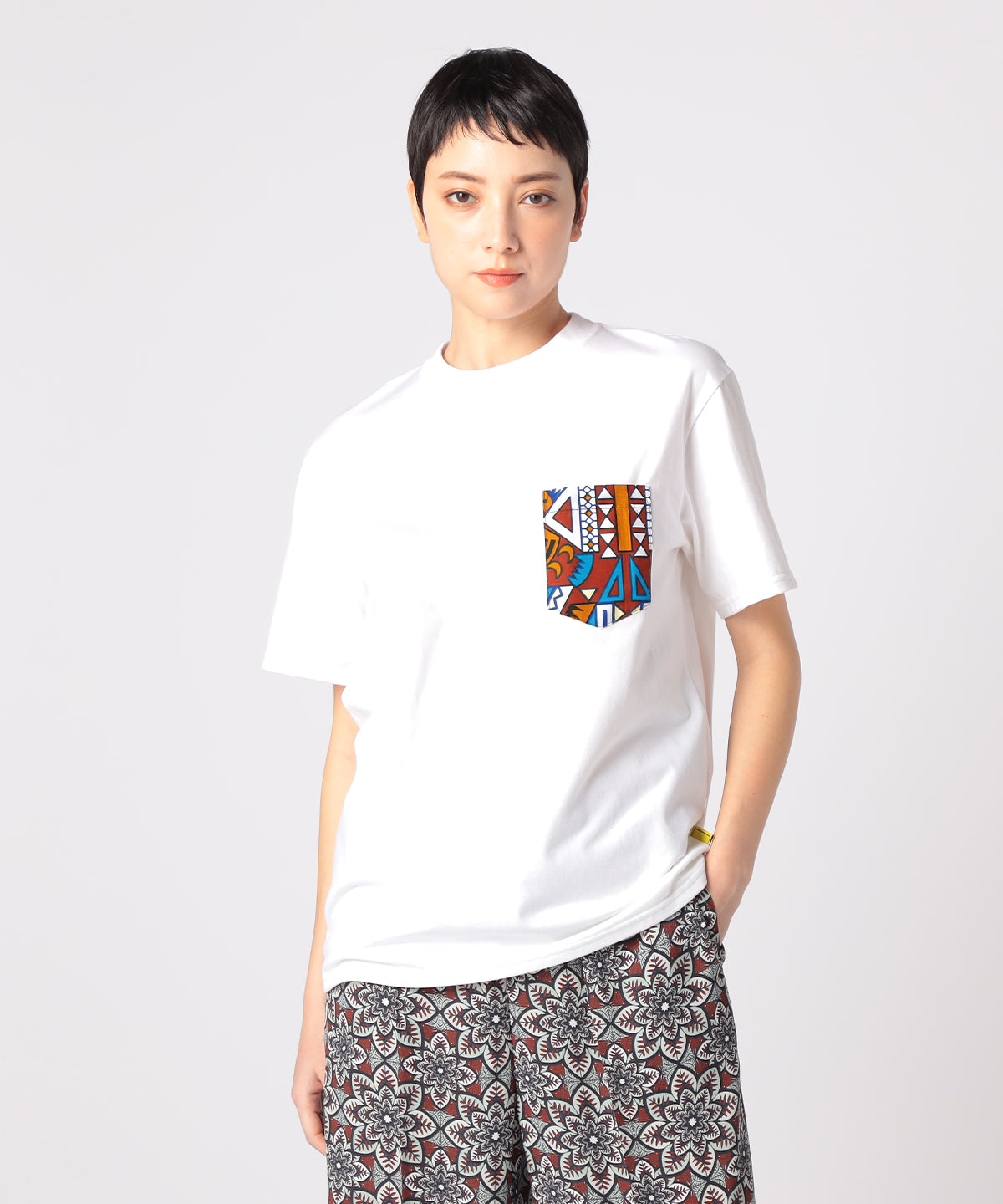 sechskies tropical t-shirts トロピカルtシャツ オファー white m