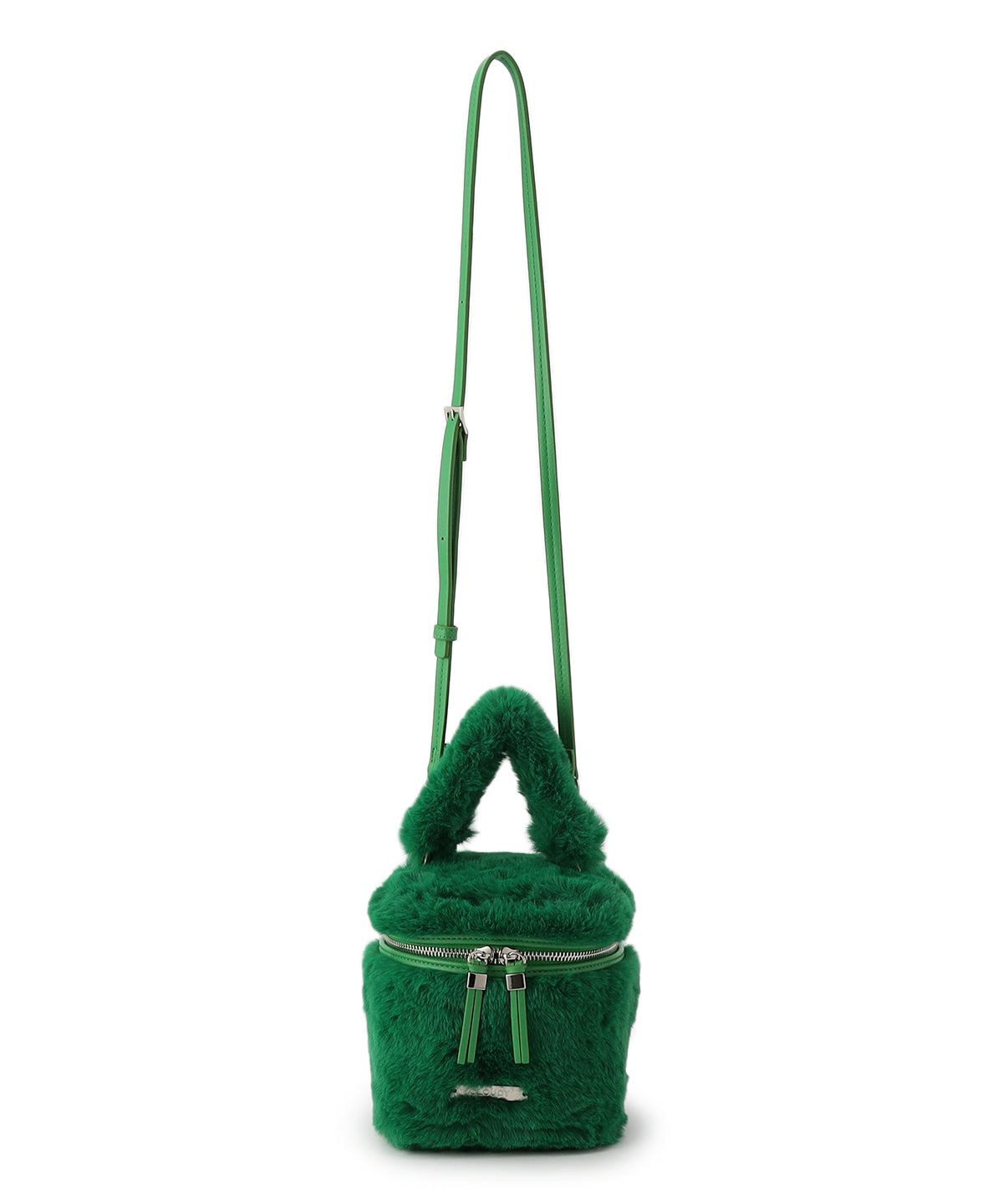 Eco Fur Vanity Bag GREEN