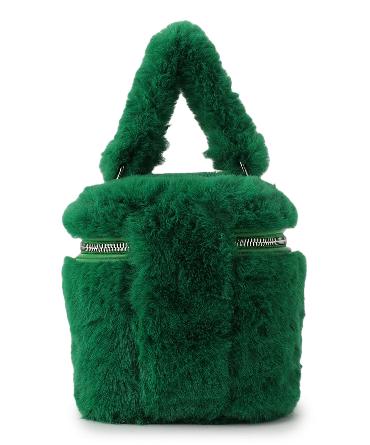 Eco Fur Vanity Bag GREEN